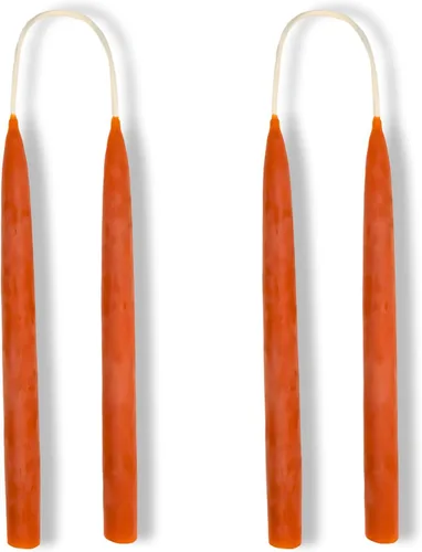 Vista 14 de Candlestock Velas cónicas de cera de abejas – 1/2 pulgada de diámetro, cera de abeja pura 100% natural de Estados Unidos, mecha de algodón, sin