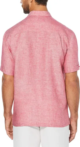 Vista 5 de Cubavera Camisa de manga corta con botones y un bolsillo para hombre