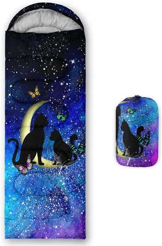 Vista 31 de Axolotl Saco de Dormir de Unicornio para Niños y Niñas – Sacos de Dormir Ligeros Cálidos para Clima Frío, Saco de Dormir Portátil Impermeable