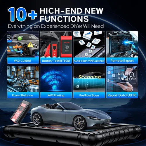 Vista 8 de Autel Escáner MaxiSys MS906MAX OBD2, mucho mejor que MS906 Pro, 2026 MS906 MAX hasta MS906S MS906BT MS908, codificación ECU, 3000+ prueba activa