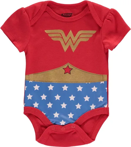 Vista 3 de DC Comics Liga de la Justicia - Paquete múltiple de body para niña recién nacida