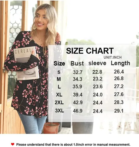 Vista 5 de LONGYUAN 2023 - Blusa de manga larga para mujer, estilo casual, holgada, holgada, cómoda, elástica, linda