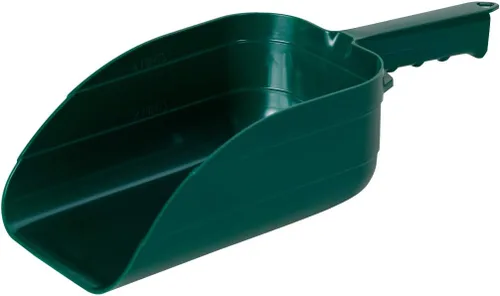 Vista 4 de Little Giant® Cuchara de plástico para uso general Cuchara apilable resistente y duradera para alimentación agrícola 5 pintas Ganaderos verde