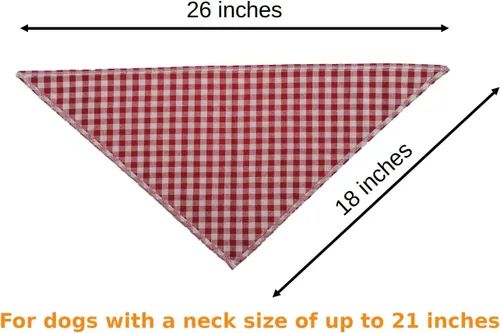 Vista 6 de Bandanas de algodón para perros, paquete de 4, tela transpirable de primera calidad para perros medianos a grandes, cachorros, mascotas Bufanda