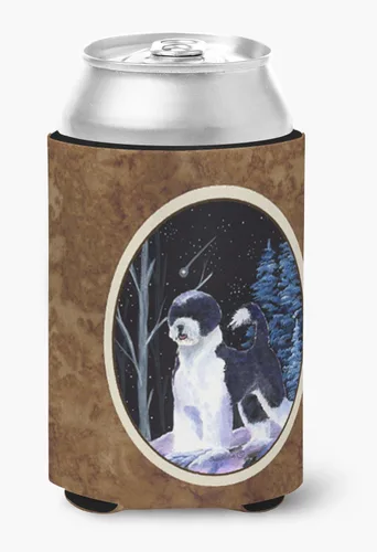 Vista 21 de Caroline's Treasures SS8447CC Starry Night English Bulldog - Enfriador para latas o botellas, lavable, funda plegable con aislamiento para bebidas