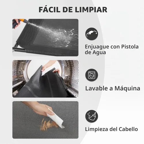 Vista 5 de RRPETHOME Cama Grande Elevada de Refrigeración para Perros, Cuna Elevada para Perros Grandes, Cama Elevada para Mascotas al Aire Libre, Cama