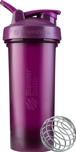 Vista 16 de [Usado] BlenderBottle Classic V2 - Botella mezcladora perfecta para batidos de proteínas y preentrenamiento, 20 onzas, color negro