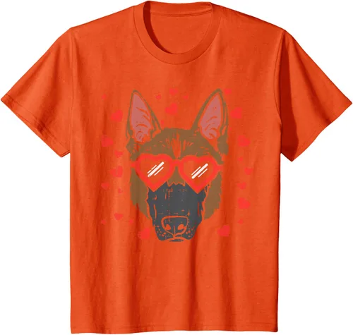 Vista 76 de Camiseta de regalo para perro con cara de pastor alemán, Negro, S