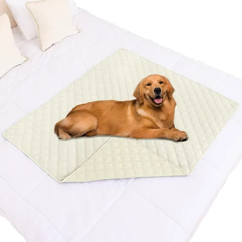 Vista 16 de Smiry Funda Impermeable para Cama de Perro Manta para Mascotas, Manta Suave y Lavable para Perros para Muebles Cama Sofá Sofá Reversible, a Cuadros