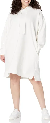 Vista 4 de The Drop Vestido mini Iona tipo sudadera holgado de manga larga con capucha para mujer