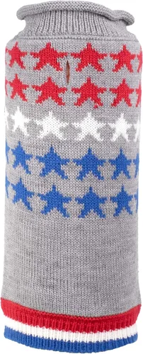 Vista 12 de The Worthy Dog Suéter de cuello alto de punto grueso, ropa cálida de invierno para perro, trajes de abrigo para mascotas para clima frío - XXS, gris