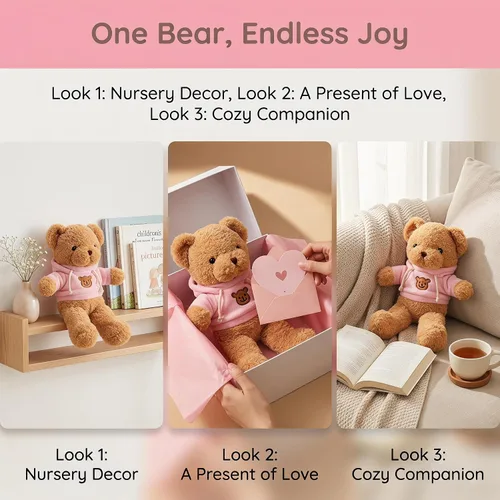 Vista 2 de Oso de Peluche (taidi Xiong fense 40cm)