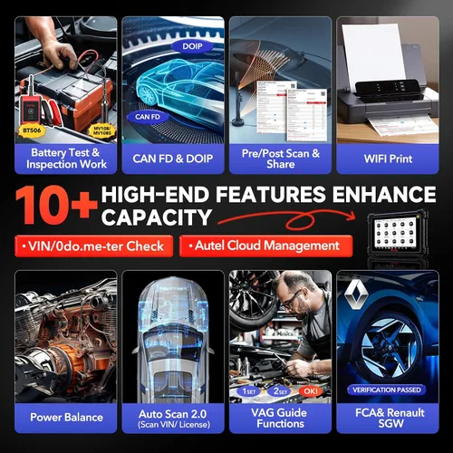 Vista 8 de Autel Escáner MaxiSYS MS906 PRO-TS, 2026 Igual que MS906 PRO2-TS MK906S PRO2-TS Hasta de MP900TS MS906MAX MS906PRO, V2.0 TPMS completo y ECU C0ding