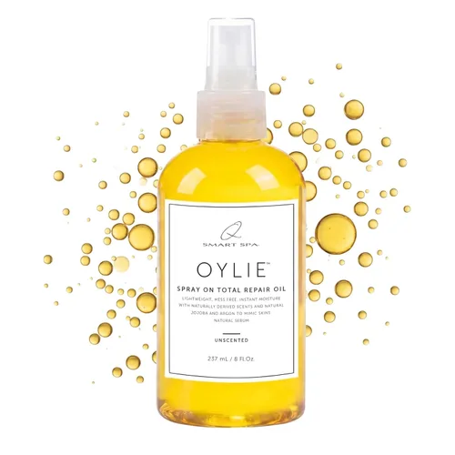 Vista 16 de QTICA Oylie Spray On Total Repair - Aceite corporal ligero en aerosol con jojoba natural y aceite de argán para una humedad instantánea, acabado