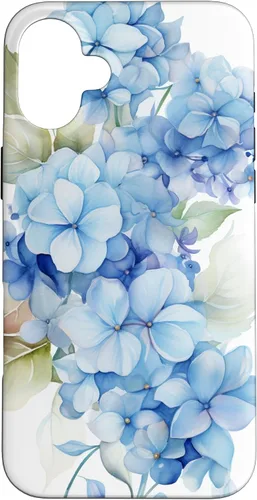 Vista 22 de Funda para iPhone 11 con patrón de acuarela de hortensias