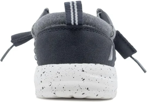 Vista 3 de Nautica Mocasines cómodos para niños y jóvenes, zapatos náuticos con cordones, ligeros, casuales, elásticos, para niños pequeños y grandes, Rushford