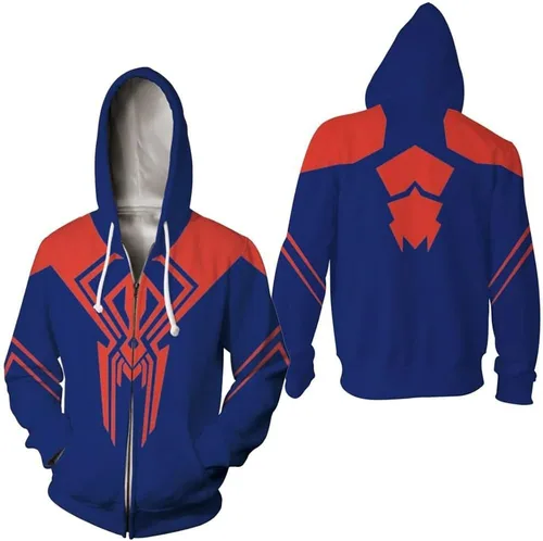 Vista 5 de Rulercosplay Sudadera con capucha de dibujos animados de anime, impresión digital, moda con cremallera para hombre, mujer