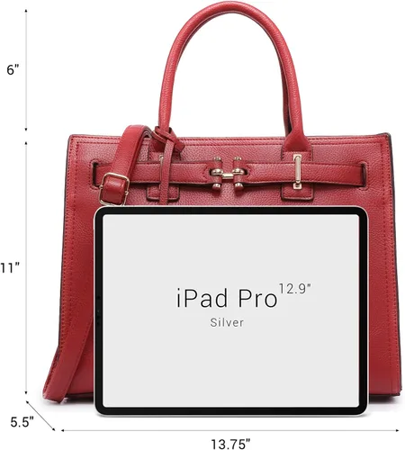 Vista 4 de Dasein Bolsos de mano con correa larga para mujer, con asa superior, con correa larga