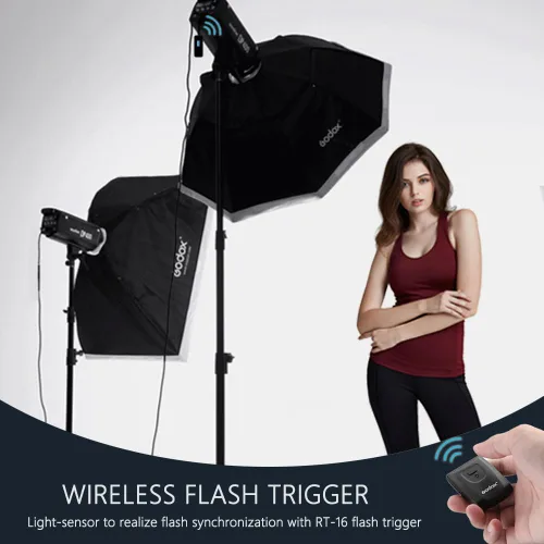 Vista 7 de Kit de Flash de Estudio Godox para Fotografía, Luz Estroboscópica de Estudio de 600W con Montura Bowens, Sistema 2.4G X, MS300 Lámparas Mono