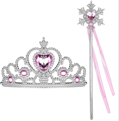 Vista 5 de BLOOMIRO Disfraz de princesa Ariel de sirena para niñas pequeñas, disfraz de cosplay con accesorios