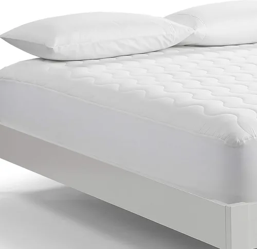 Vista 2 de Serta Air Dry Protector de Colchón Acolchado de Tela de Rendimiento de Comodidad Básica, Cubrecolchón Refrescante y Transpirable, Protección que