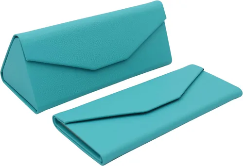 Vista 187 de Real Sic Funda para lentes de sol para hombres y mujeres, soporte magnético plegable para lentes de sol, inspirado en el color sólido