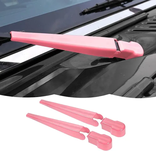 Vista 16 de RT-TCZ Limpiaparabrisas delantero, limpiaparabrisas delantero, decoración de accesorios exteriores compatibles con Jeep Wrangler JK JKU 2007-2018