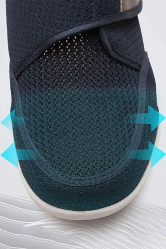 Vista 4 de Zapatos deportivos ajustables para hombre, para la diabetes, agregando fertilizante para ampliar la hinchazón del pie, zapatos antideslizantes