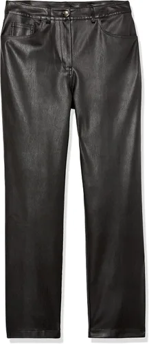 Vista 6 de The Drop Women's Jack Vegan Leather High Waisted Straight Leg Pant