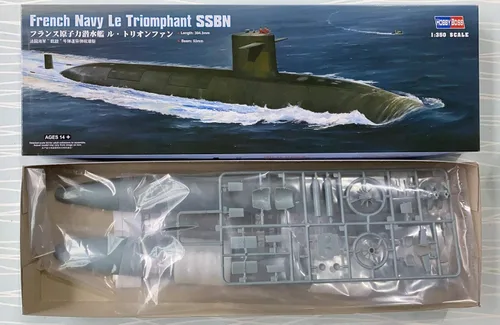 Vista 2 de Hobby Boss Kit de construcción de modelo de barco SSBN Triomphant Navy French Navy