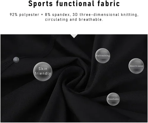 Vista 5 de Paquete de 2 pantalones de baloncesto para hombre con rodilleras 3/4 capri acolchadas, mallas de compresión deportivas, capa base atlética