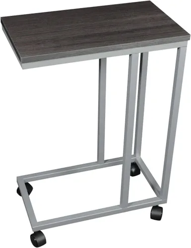Vista 4 de CKP The Austin C - Soporte para mesa auxiliar/portátil, acabado de madera de cebra, base laminada con ruedas