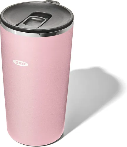 Vista 24 de OXO Strive - Vaso aislado de 24 onzas con tapa deslizante, cobalto oscuro
