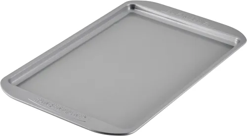 Vista 15 de Farberware Juego de utensilios para hornear antiadherentes, juego de bandejas para galletas de 3 piezas, color gris