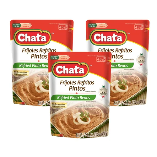 Vista 14 de Chata Frijoles negros tradicionales mexicanos refritos, 15.2, paquete de 1