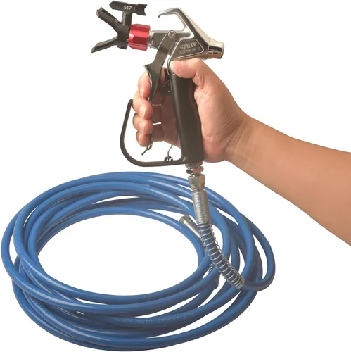Vista 6 de GDHXW Kit de pistola pulverizadora de pintura sin aire G12-PRO con manguera de alta presión de 25 pies para la mayoría de pulverizadores de pintura