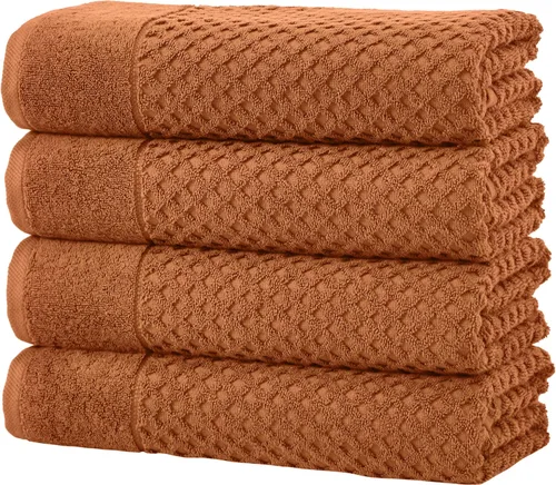 Vista 64 de Great Bay Home - Toallas de mano 100% algodón blanco, 6 toallas de baño suaves para manos, altamente absorbentes y de secado rápido, colección 01