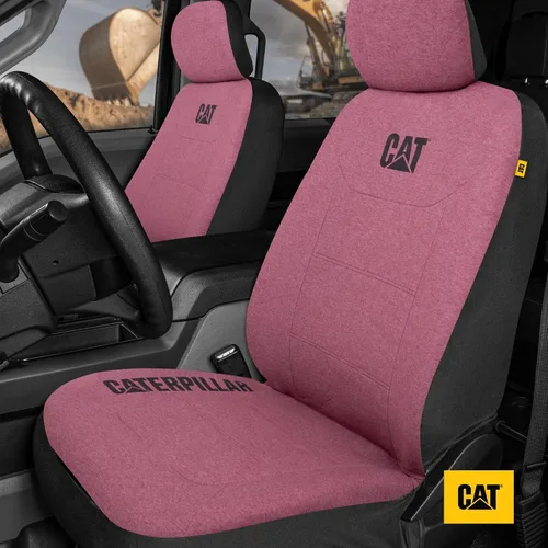 Vista 3 de Carbella Fundas de asiento de automóvil de piel de oveja, paquete de 2 unidades, solo asientos delanteros, bonitas fundas de asiento para negro