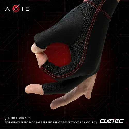 Vista 3 de Guante de billar Cuetec Axis - Se ajusta a la mano izquierda