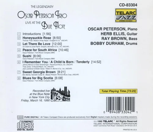 Vista 2 de The Legendary Oscar Peterson Trio Live at The Blue Note