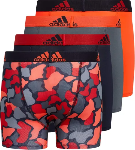 Vista 5 de adidas Boys' Youth Performance Graphic 4-Pack Boxer Brief