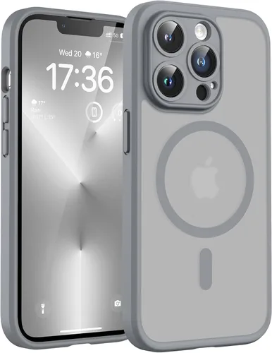 Vista 91 de TOCOL Funda para iPhone 11, compatible con Magsafe, protección completa de cámara, imanes integrados, protección contra caídas, funda translúcida