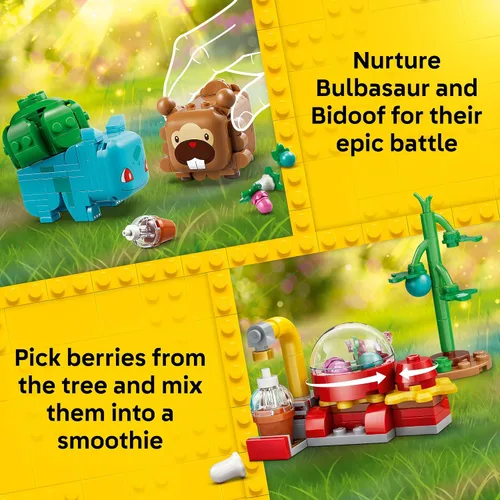 Vista 3 de LEGO Pokémon SMART Play: Berry Bash with Bulbasaur and Bidoof 72155