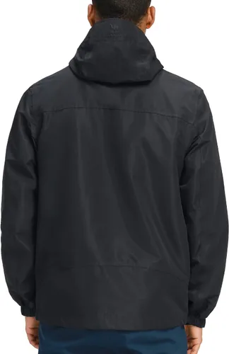 Vista 3 de CAMEL CROWN Chaqueta impermeable para hombre, cortavientos con capucha, para senderismo, escalada, viajes