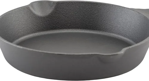 Vista 4 de Winco Sartén de hierro fundido de grado comercial con mango, 8