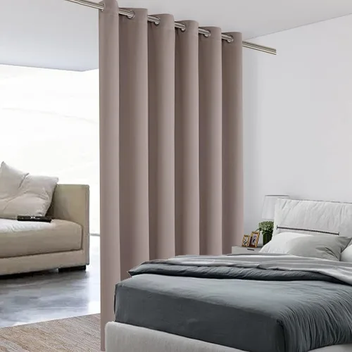 Vista 37 de BONZER Separadores de cortinas negras, cortinas opacas portátiles, panel de tratamiento de ventana de privacidad, cortinas con aislamiento térmico