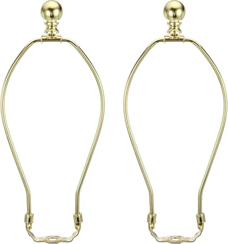 Vista 11 de PATIKIL Kit de arpa de lámpara de 5 pulgadas con remate, 2 juegos de soporte de sombra desmontable, accesorios de iluminación para lámparas de pie