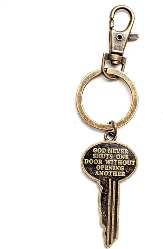Vista 9 de Regalos cristianos inspiradores únicos para mujeres y hombres, increíbles llaveros religiosos de la Biblia, color bronce antiguo, Bronce antiguo