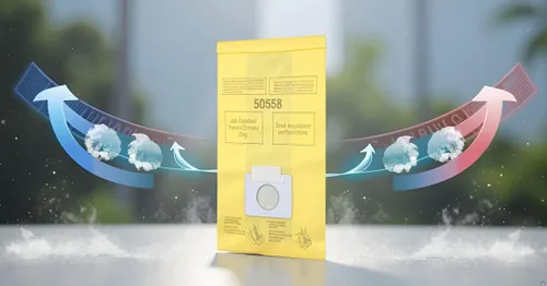 Vista 6 de Bolsa de repuesto para Kenmore Canister tipo C. Compatible con modelos 5055, 50557, 50558 y Panasonic tipo C-5, Amarillo
