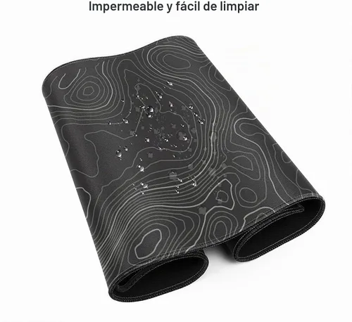 Vista 9 de Topographic Contour - Alfombrilla de mouse para juegos, grande, XL, larga, extendida, alfombrilla de mouse grande, alfombrilla de mouse
